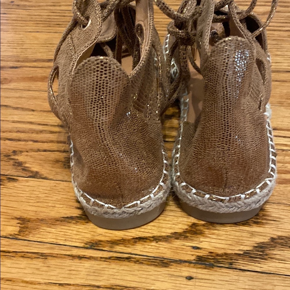 Angel steps size 38 (7.5) Brown Lace-Up Sandals - Picture 3 of 4